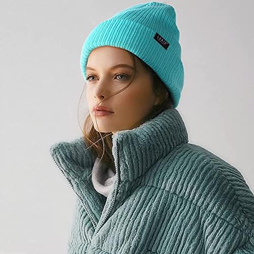 Zimska pletena manžetna kape za žene Soft Watch Hat Classic pletene rastezljivije topla kapa za muškarce