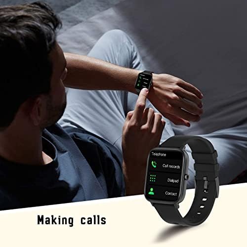 Misirun Smart Watch za muškarce, 1,7 '' HD Screen Smart Satovi sa Bluetooth-om za pozivanje, monitor za spavanje i otkucaje srca,