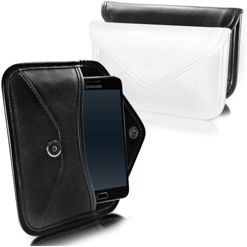 Boxwave Case kompatibilan sa Oppo A5S - Elite kožna glasnik torbica, sintetička kožna poklopac koverte za omotnicu za Oppo A5S - bjelokosti bijeli