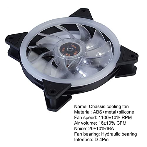 SLNFXC 120mm RGB ventilator za hlađenje 6pin 12V ventilator za osvjetljenje radne površine PC šasije Desktop PC kućište miran veliki