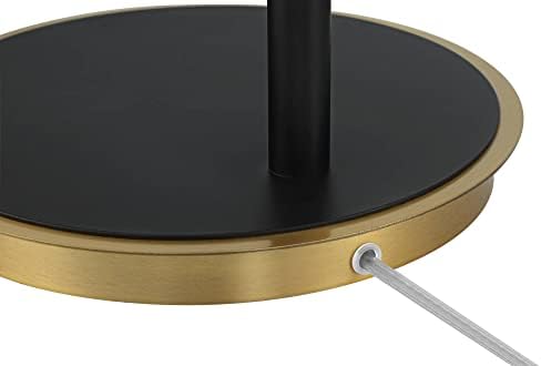 Possini euro dizajn Valor Modern Farmacejska podna lampa 58 Visoka mat crna toplo zlata podesiva okretna metalna glava za dnevni boravak