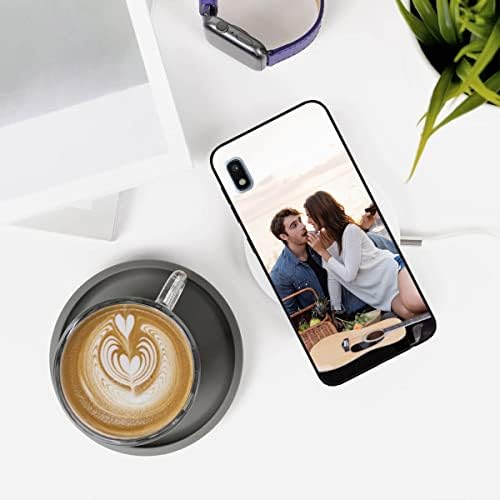 Prilagođena foto telefon za Samsung Galaxy A10E, personalizirana slika / tekst, tanki mekani crni poklopac, jedinstveni poklon niše