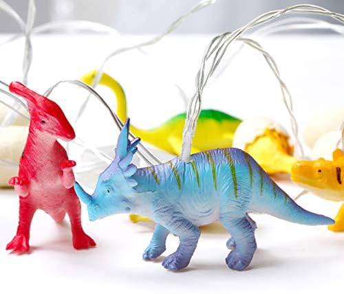 Yeamar Dinosaur Lights, 8ft 12-LED dinosaurusa žičana svjetla na baterije poklon za djecu plastična igračka Super Fun dino svjetla