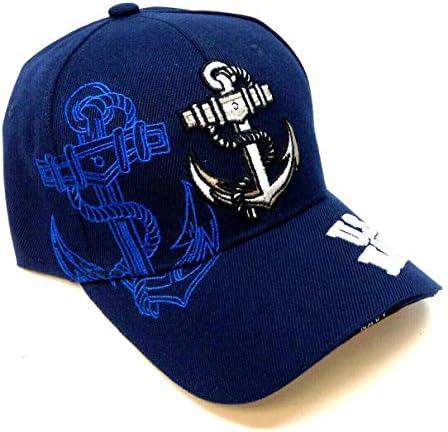 Plava američka mornarica 3d Sidro podesivi šešir