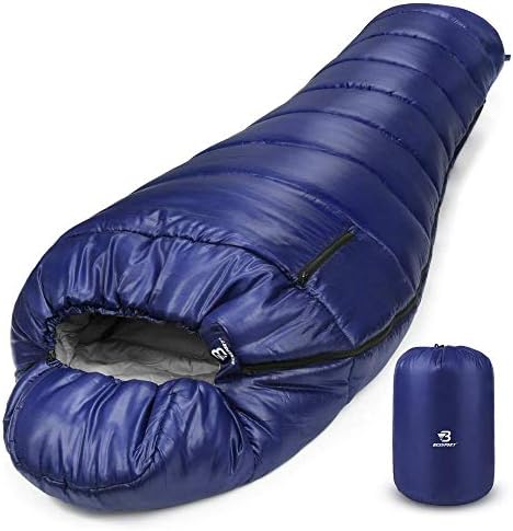 Bessport Mummy Sleeping Bag | 15-45 ℉ Extreme 3-4 season Sleeping Bag za odrasle hladno vrijeme– toplo i perivo, za planinarenje putovanja