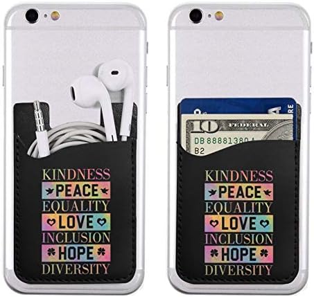 Ljubaznost mir Jednakost Ljubav Inkluzija Nada Raznolikost 3M ljepilo Stick-on ID kreditne kartice Novčani torbica