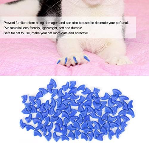 Cat Nail Protector SOFE & amp;Safe Blue & amp; siva 100kom za različite mačke