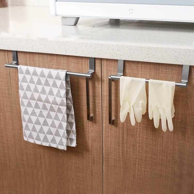 Eyhlkm 2 Veličine ručnike za ručnike preko kuhinjske ormare za vrata nosača nosač viseći držač kupatila za kucanje organizator duga