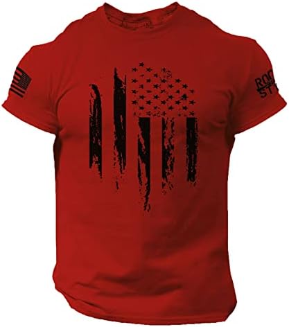 Dudubaby 4. srpnja Košulje MENS mišić Američka zastava Odjeća Grafička teretana 1776 Košulja