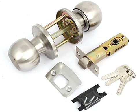 Aexit Kućni ormar za kupaonicu hardver metalna okrugla kvaka za zaključavanje vrata debljine 50mm-70mm zasuna