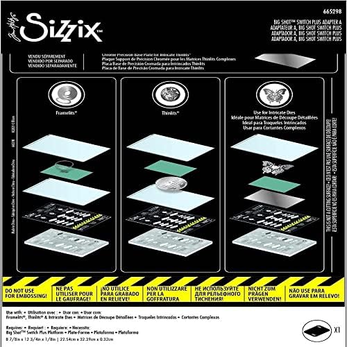 Sizzix Big Shot Switch Plus Adapter za dodatnu opremu a, Standard inspirisan timom Holtzom, višebojni
