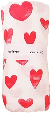 Karitree Baby Muslin Swaddle deka Unisex Swaddle Wrap Meki svileni bambus Muslin Swaddle deke neutralni prijemni pokrivač za dječake