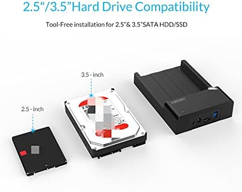 SLNFXC 2.5 3.5 inčni HDD Caddy SATA na USB Tip B ESATA eksterni SSD kućište do 16TB HDD priključne stanice za Laptop