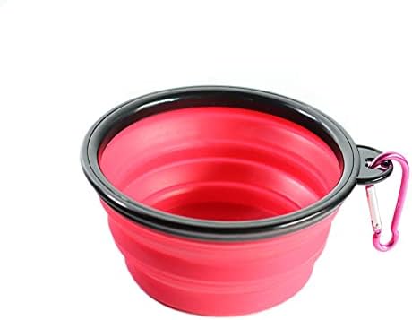 AxleZx Cat Bowl za kućne ljubimce sklopiva posuda za hranu Uvlačiva prenosiva Zdjela za pse silikonska Zdjela za kućne ljubimce Gules