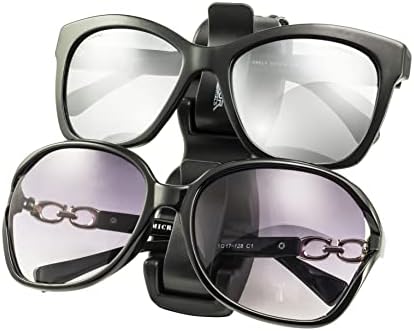 Zipster ™ Držač sunčane naočale za vizir automobila Više naočala - VISOR VISOR Sunčane naočale Pribor za kopče - patentiran