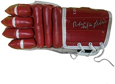 Brian MacLellan potpisao Detroit Red Wings Vintage rukavice za lijevu ruku - autograme NHL rukavice