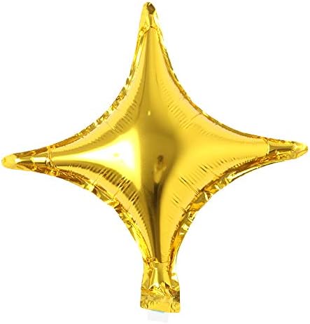 2pcs / lot 10 inčni folij 4 šiljasti zvezdi balon Mylar Balloons za rođendanski dekoracija za vjenčanje zabave helijum metalik zrak