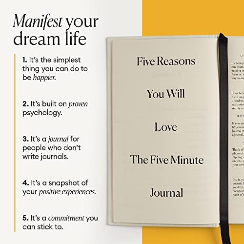 Inteligentni promijeniti pet minuta Journal, Original Daily zahvalnost Journal 2023, odraz & manifestacija Časopis za Mindfulness,