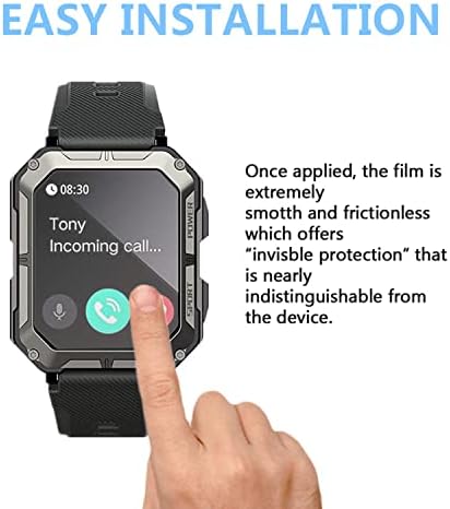 AEMUS kompatibilan s zaštitnim zaštitnikom zaslona s pureroyi-om koji je kompatibilan s pureroyi 1,83 '' C20 Pro Smartwatch HD PET