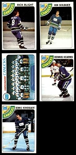 1978-79 TOPPS Vancouver Canucks u blizini Team Set Vancouver Canucks VG / EX + Canucks