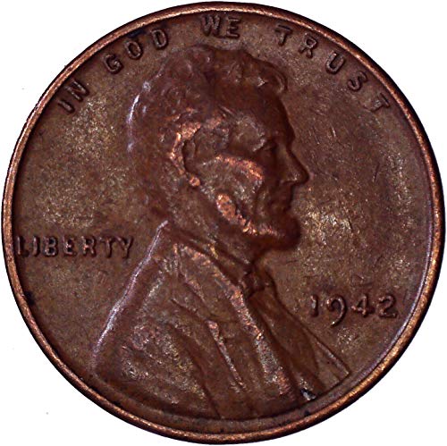 1942 Lincoln pšenični cent 1C o necrtenom
