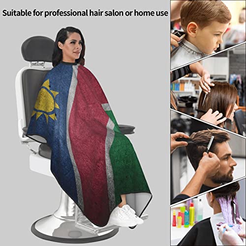 Retro Namibia Zastava 3D Štampanje Professional Barber Cape kose rezanje kose CUT SALON CAPE Frizerski pregača 55 x 66