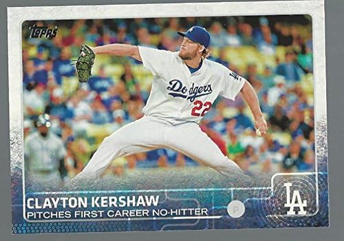 2015 topps 317 Clayton Kershaw NM-MT Dodgers 2014 bejzbol naglašava