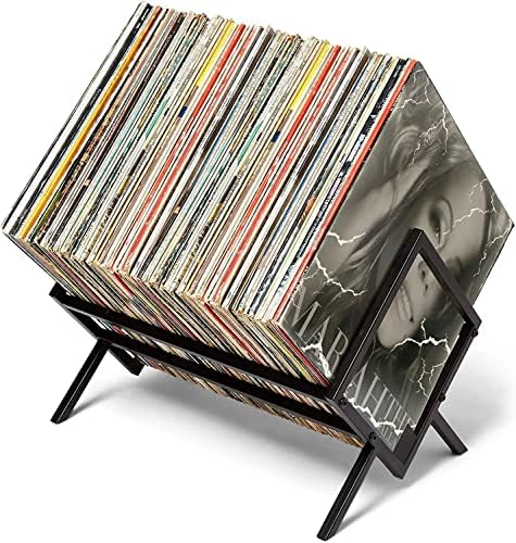 R Ruuimei Vinyl Record, drži 85-110 vinilnih zapisa, armaturi od željeza od trokuta, vinil rekorda, vinil za snimanje, knjige, albumi,