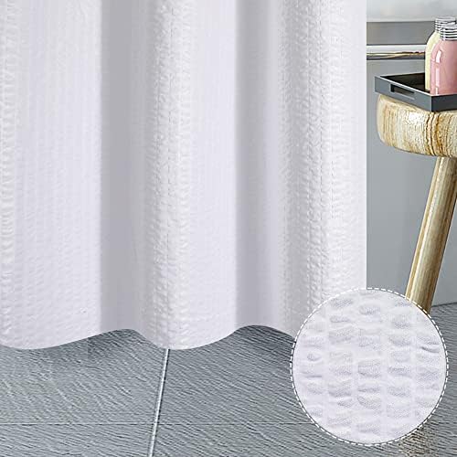 Aiyufeng bijeli teksturirani tuš za zavjese za tuširanje za tuširanje za kupatilo, 3D reljefna vodootporna teksturirana tkanina za