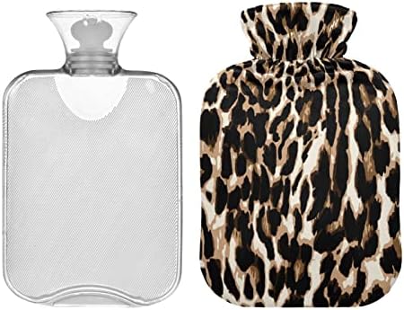 Flaše za toplu vodu sa poklopcem Leopard vreća za toplu vodu za ublažavanje bolova, glavobolje, flaše za grijanje 2 litra