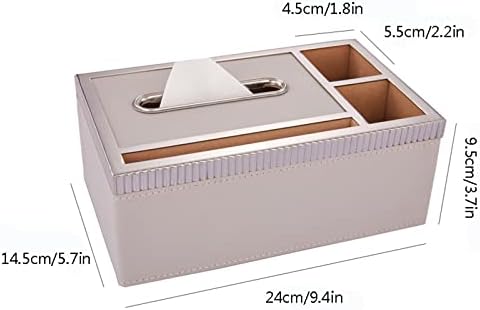 Kutija za tkivo / držač tkiva kutija od mesinganog kože višenamjenska kutija za odlaganje dnevnog boravka za smeštaj za skladištenje