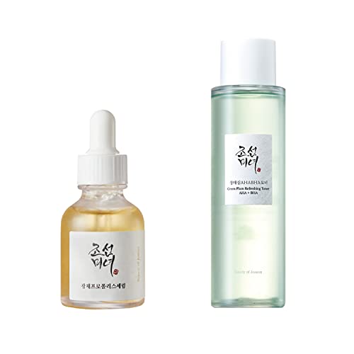 Ljepota Joseona [acne line] sjajni Serum : Propolis+niacinamid + osvježavajući tonik od zelene šljive: AHA + BHA