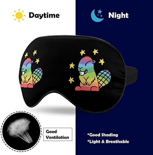 Duge Beaver Mekane maske za oči s podesivim remen laganim udobnim očima za spavanje