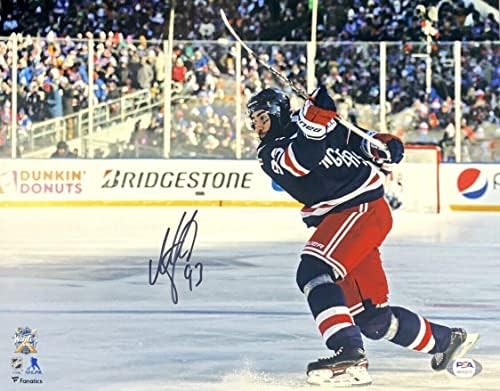 Mike Zibanejad Ny Rangers NHL potpisan 11x14 photo PSA AK93073 - AUTOGREMENT NHL Photos
