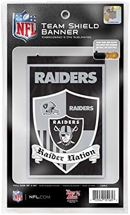 NFL Las Vegas Raiders Team Shield Banner, 24 x 36 inča