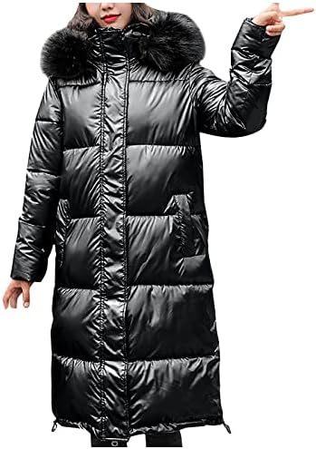 Overmalne žene zimska topla kapuljača gusta topla jakna dugačak kaput