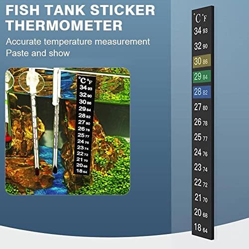 1/3/5kom zalijepljena digitalna naljepnica za frižider sa akvarijskim akvarijumom za frižider termometar naljepnica koja mijenja boju