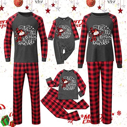 Merry Christmas Ispirana salonska salon Božić Božićna porodica koja odgovara pidžami Kućna odjeća za spavanje Xmas Outfit Pidžama