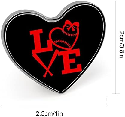 Volim Softball broš igla slatka igla za kravatu na reveru zanatska značka za kostimski dodatak