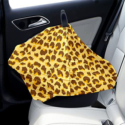 Prekrivači za bebe prirodne boje Leopard uzorak Nursing CoverFeeding Scarf kolica za kolica za bebe Multiuse Infet Carseat Carseat