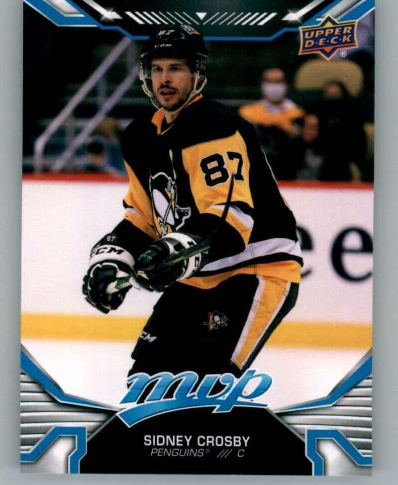 2022-23 Gornja paluba MVP 218 Sidney Crosby SP kratki print Pittsburgh Penguins NHL hokejaška trgovačka kartica
