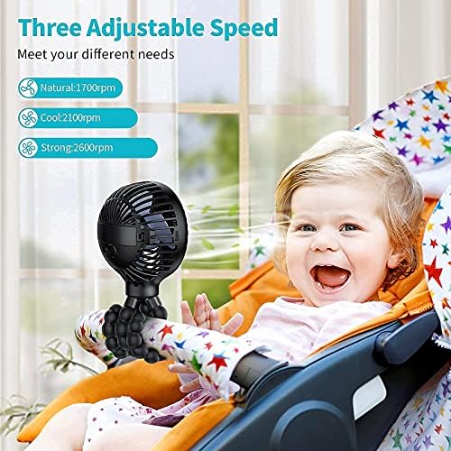 SmartDevil 2 paket ventilatorica paketa, 3 brzina prijenosa na ventilatoru za bebe, akumulator za bebe, akumulatorskih ličnih stolova