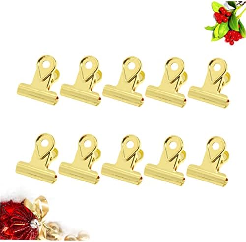 TOFCICU 10pcs Clips za papirne rezervacije Konzerske stezaljke za bakrene kopče za papir Veziva kopči za pričvršćivanje na papiru