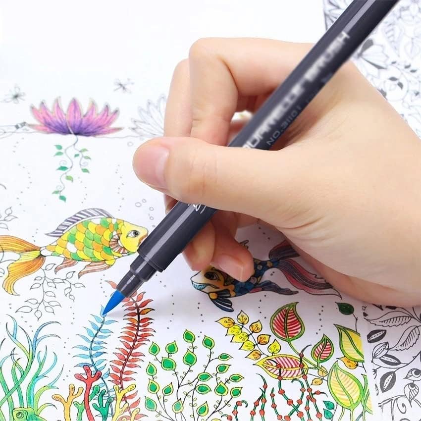 Jahh slikanje olovke Dvostruki savjeti Votlonarska četkica Marker Olovka sa fineliner Savjet za crtanje dizajna Art Marker Oprema