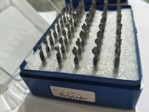 50kom karbidne mikro burgije 3.175 mm x 2.1 mm x 12mm CNC PCB bušilica 1/8 dužina osovine