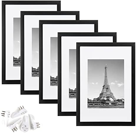 upsimples 11x14 Diploma Frame Set 2 paket sa 8x12 okvir za slike Set 5