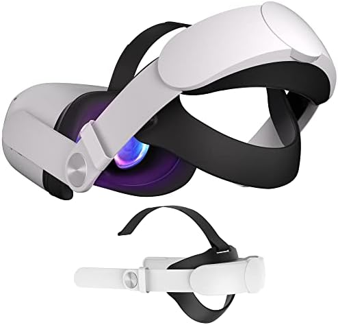 Bioherm traka za glavu kompatibilna za Oculus / Meta Quest 2, podesiva traka za glavu do poboljšanog komfora za VR slušalice, VR dodatna oprema smanjuje pritisak lica i glave