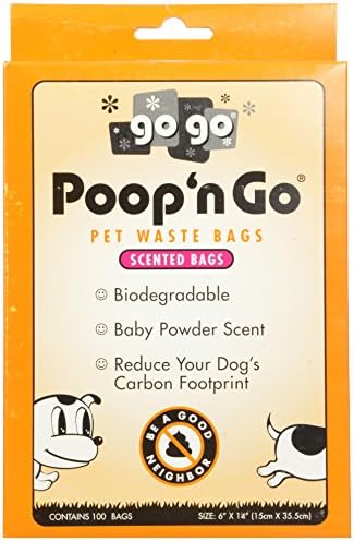 GOGO Proizvodi za kućne ljubimce 100 pakovanja Poop n Go kese za kućne ljubimce sa ručkama mirisno svježe