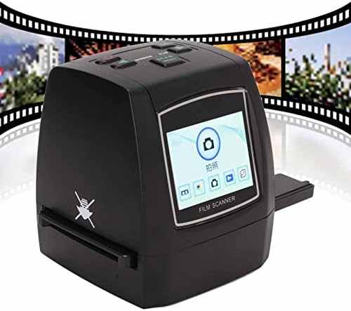 Skener filma, 35mm film Negatives Slides Scanner 100‑240V, sa 22mp 2.4 in TFT LCD ekranom prenosivi film negativni skener Digitalni JPEG digitalne fotografije učitajte filmske adaptere