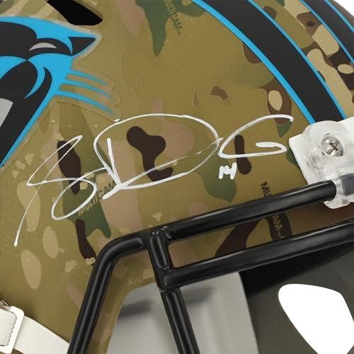 Sam Darnold Carolina Panthers sa autogramom Riddell Camo replike alternativne brzine-NFL kacige sa autogramom